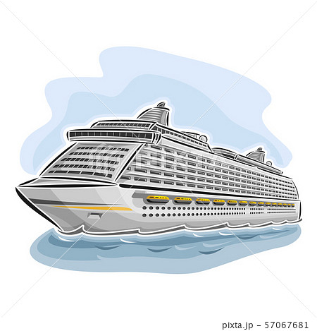 Vector logo for Cruise Liner Vector logo for Cruise Liner 57067681