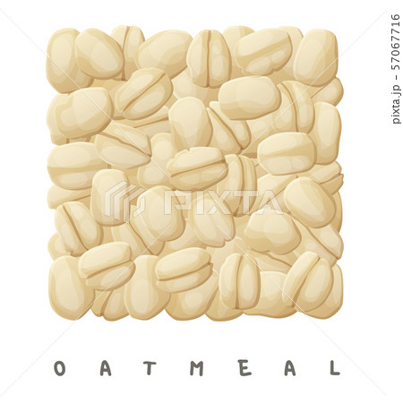 Oatmeal square icon. Cartoon vector illustration isolated on white background Oatmeal square icon. Cartoon vector illustration isolated on white background 57067716