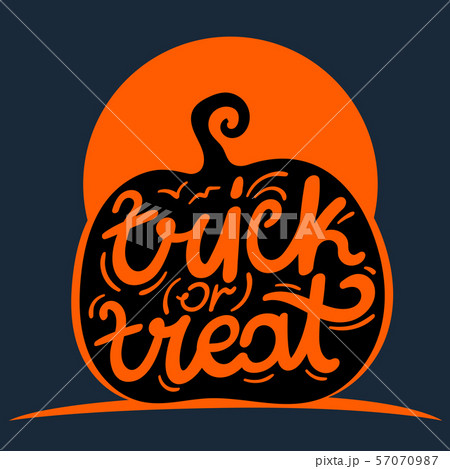 Trick or treat concept. Happy Halloween card 57070987