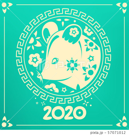 Happy chinese new year 2020. Vector celebration 57071012
