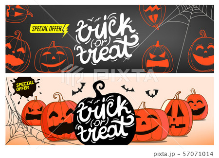 Trick or treat. Special offer banners with 57071014