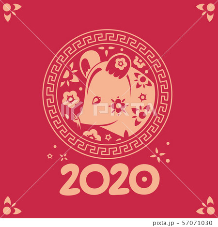 Happy chinese new year 2020. Vector celebration 57071030