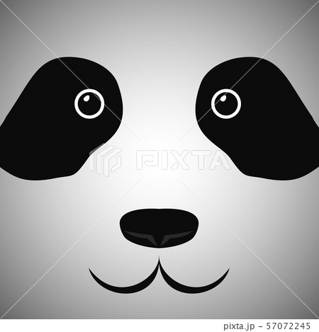 Panda Faceのイラスト素材