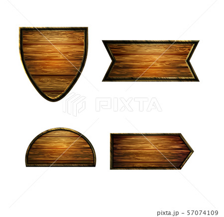 Vector realistic illustration of wooden signboard Vector realistic illustration of wooden signboard 57074109