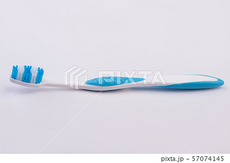 Plastic tooth brush on white background. Plastic tooth brush on white background. 57074145