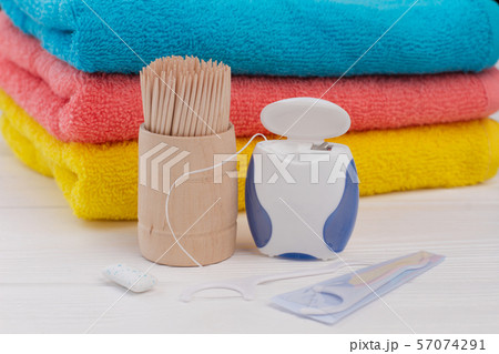 Dental hygiene background. 57074291