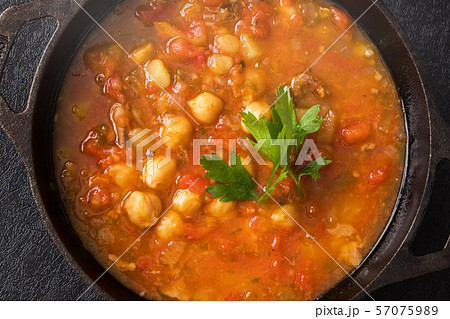 ひよこ豆のスープ Moroccan chickpea beans soup ひよこ豆のスープ Moroccan chickpea beans soup 57075989