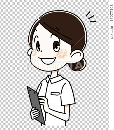 バインダーを持つ看護師の女性 57077308