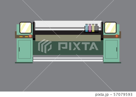 Retro color large format printer 57079593