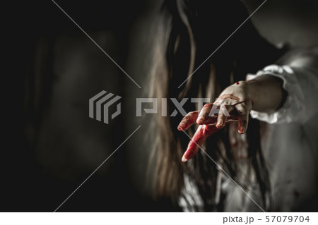 Killer or Zombie woman. 57079704