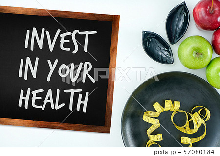 Invest in your health , Healthy lifestyle concept Invest in your health , Healthy lifestyle concept 57080184