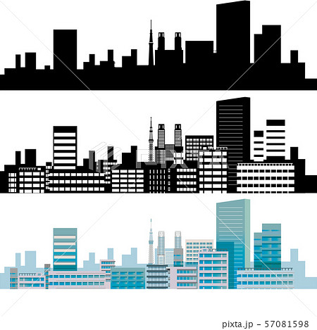 都会の風景のイラスト素材