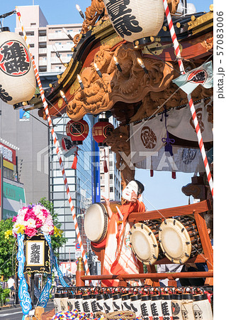 東京都　八王子まつり　山車の居囃子・岡目の舞　関東屈指の山車祭り 57083006