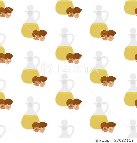 Walnuts oil seamless pattern 57083118