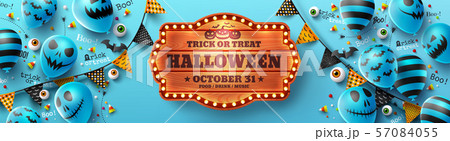 Happy Halloween trick or treat poster 57084055