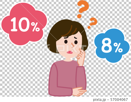Consumption tax increase worried housewife 57084067