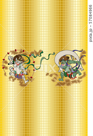 風神雷神図屏風縦 57084966