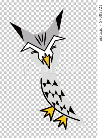 貓頭鷹，時尚，矢量圖 57085723