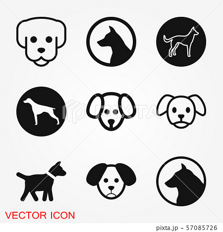 Dog icon. Vector element for your designのイラスト素材 [57085726] - PIXTA