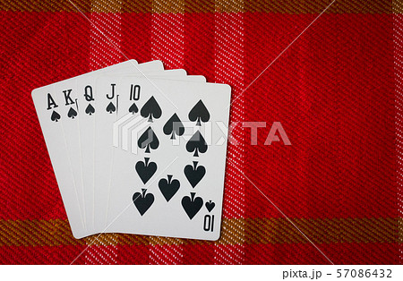 Royal flush,chips Royal flush,chips 57086432
