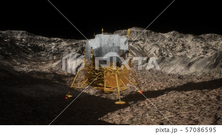 lunar landing mission on the Moon 57086595