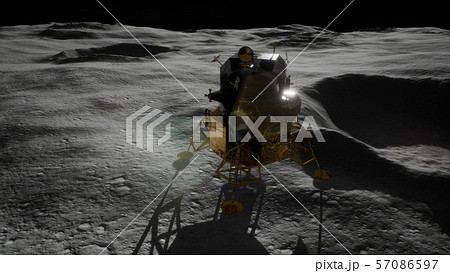 lunar landing mission on the Moon 57086597