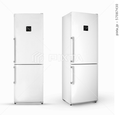 household refrigerator on a white background household refrigerator on a white background 57087430