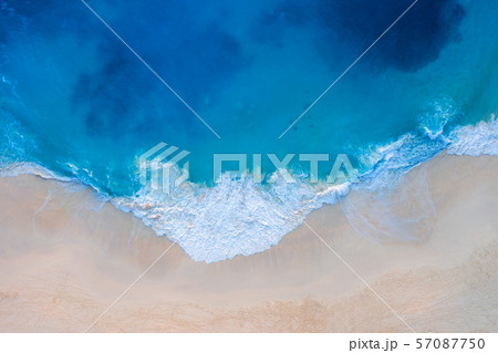 Aerial view of Kelingking Beach in Nusa Penida 57087750