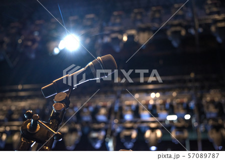 microphone on stage 57089787