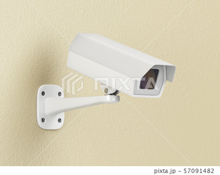 Security camera on the wall 57091482