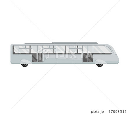 Long white bus. Vector illustration on a white background. Long white bus. Vector illustration on a white background. 57093515