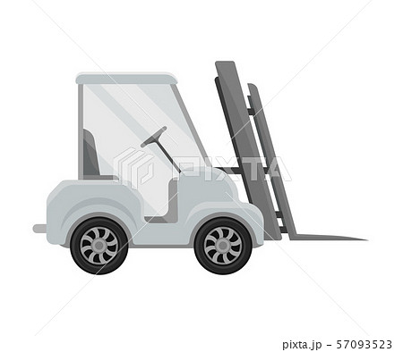 Forklift truck. Vector illustration on a white background. 57093523