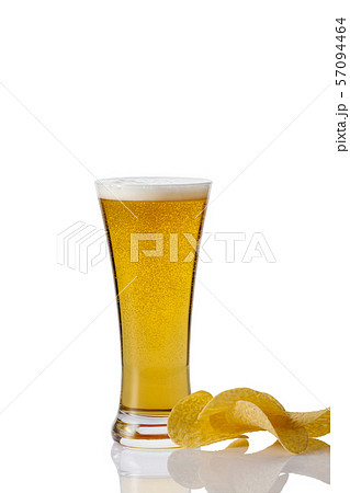 glass of beer on white background glass of beer on white background 57094464