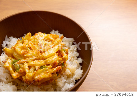 かき揚げ天丼。 かき揚げ天丼。 57094618