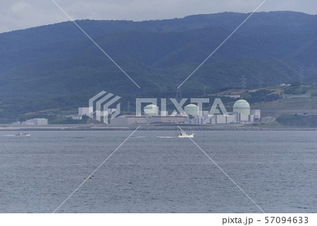 北海道岩内町から泊原子力発電所の風景を撮影 北海道岩内町から泊原子力発電所の風景を撮影 57094633