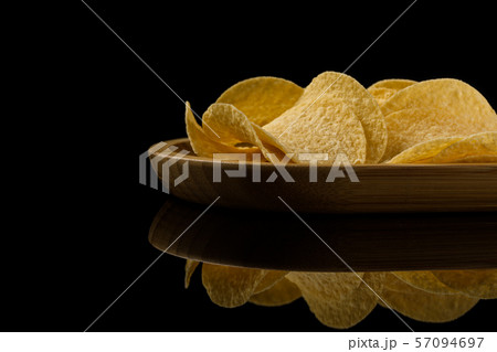 Salty delicious potato chips 57094697