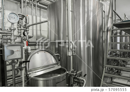 equipment at the milk factory 57095555