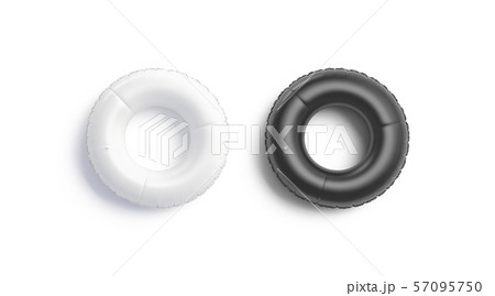Blank Black And White Swim Ring Mockup Set Top のイラスト素材 57095750 Pixta
