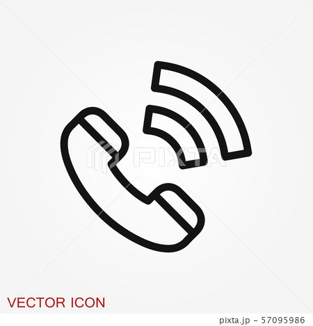 Call icon in trendy flat style isolated on Call icon in trendy flat style isolated on 57095986