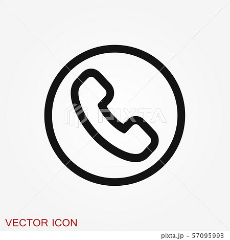 Call icon in trendy flat style isolated on 57095993