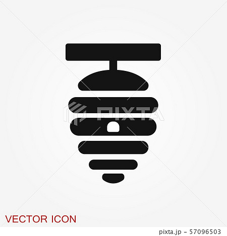 Beehive vector icon. beehive sign on background. 57096503