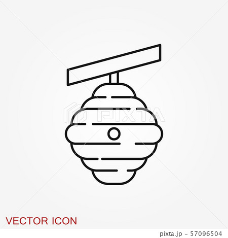 Beehive vector icon. beehive sign on background. 57096504