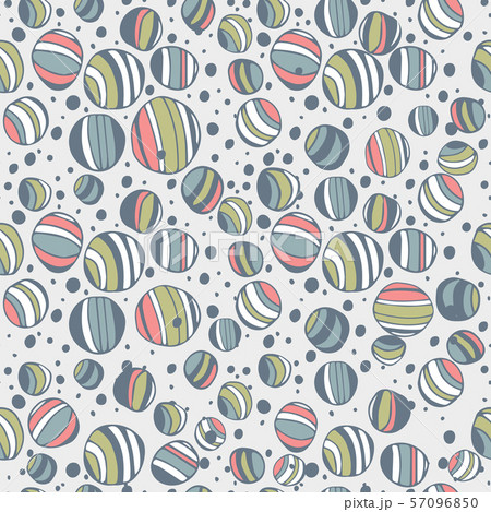 Abstract sketch Geometric doodle Circle, Vector Pattern Seamless Background, Hand Drawn Circles 57096850