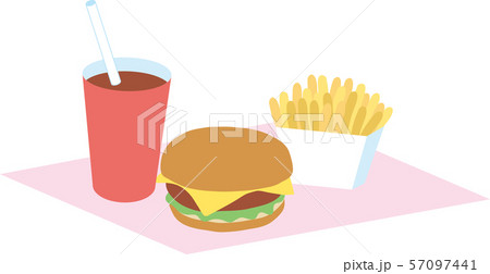 ハンバーガーセット 57097441