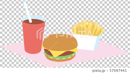 ハンバーガーセット 57097441