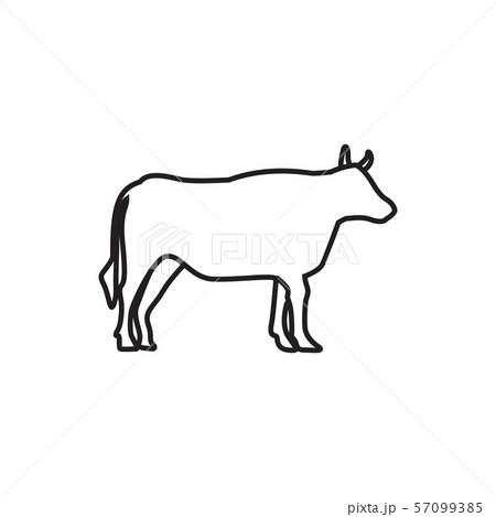 Cow graphic design template vector isolated 57099385