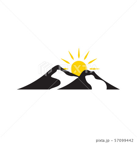 Mountain graphic design template vector isolated Mountain graphic design template vector isolated 57099442