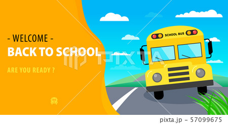 Welcome Back School Horizontal Banner School Bus Welcome Back School Horizontal Banner School Bus 57099675