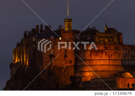 Illuminated Edinburgh Castle, Scotland, UK Illuminated Edinburgh Castle, Scotland, UK 57100679