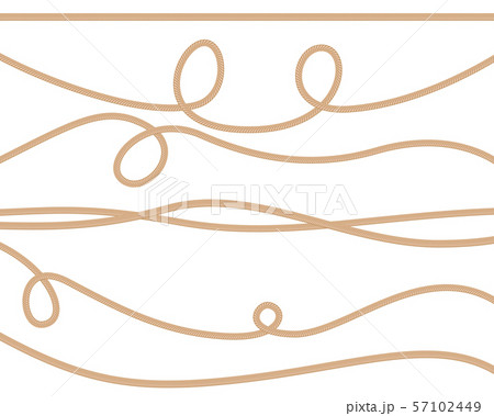 Different ropes set isolated on white background. Different ropes set isolated on white background. 57102449
